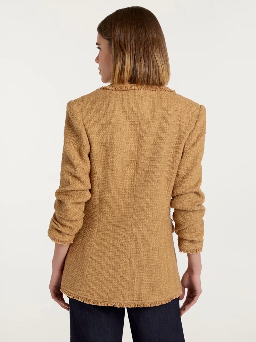 cinq a sept Boucle Khloe Blazer Sahara brown designer size 6 - Picture 2 of 8